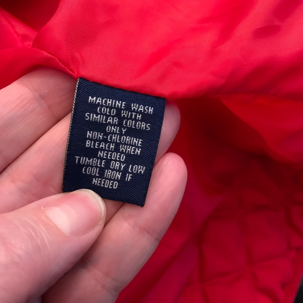 Chaps Red Jacket with Diamond Quilting - Picture 7 of 7